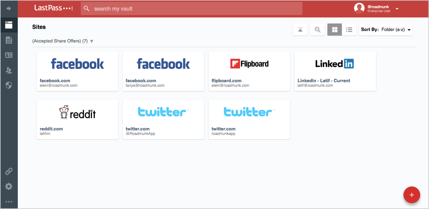 LastPass screenshot 2